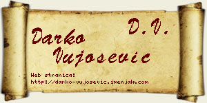 Darko Vujošević vizit kartica
